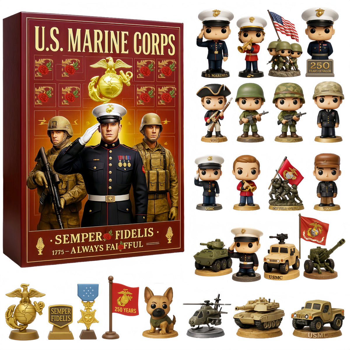 U.S. Military 250th Anniversary  Collector’s Advent Calendar