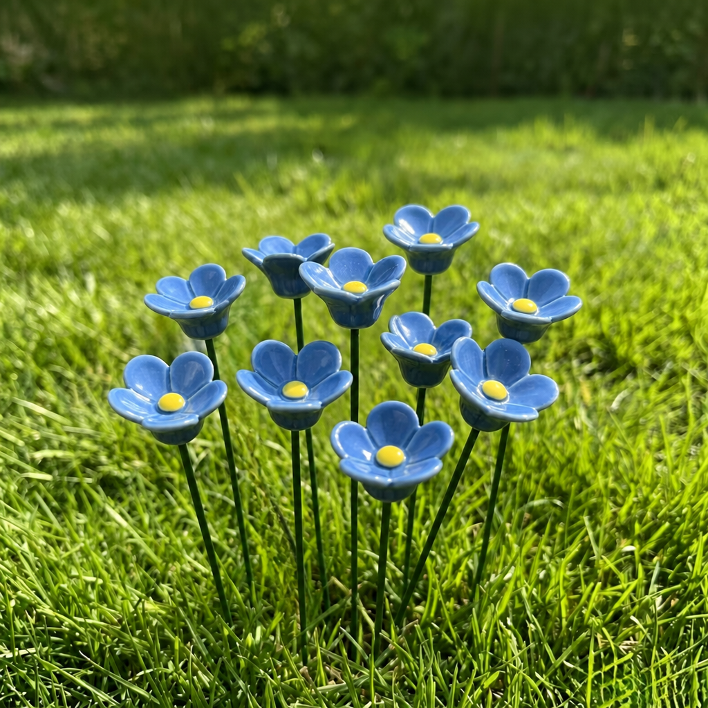 Garden Bee Water Cups - Flower-Shaped Bee & Butterfly Watering Stations For Outdoor Garden Decor