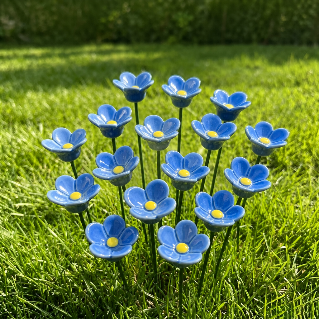 Garden Bee Water Cups - Flower-Shaped Bee & Butterfly Watering Stations For Outdoor Garden Decor