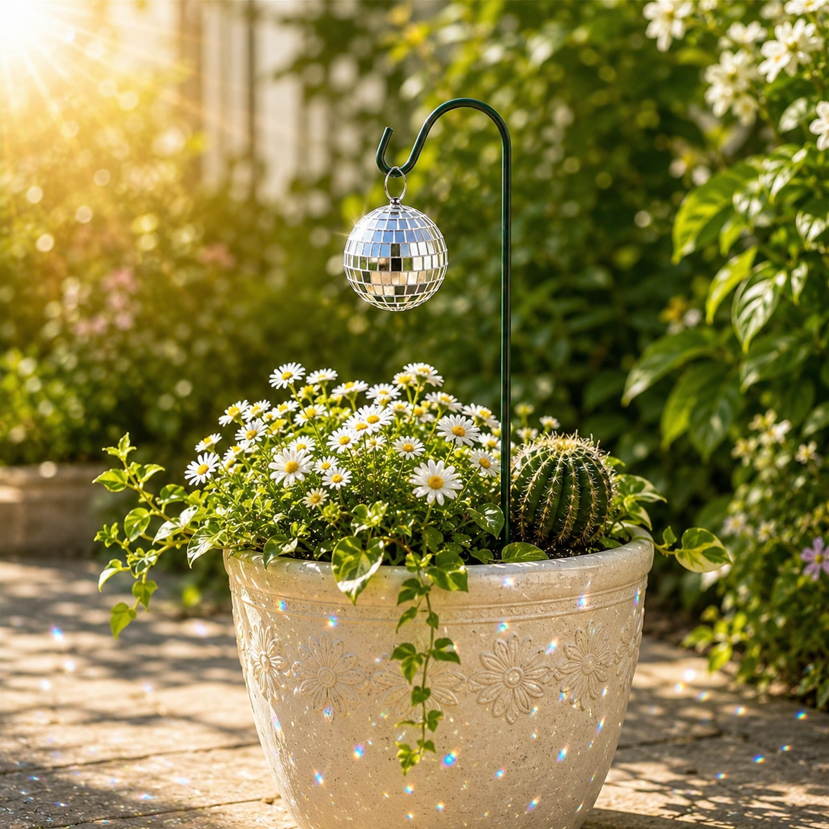 45% OFF🔥🪩Sparkling Disco Garden Stakes – Reflective Dancing Light Decor For Plants, Patio & Yard🏡