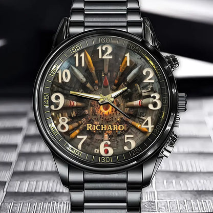 Ignite Time: Personalized Rocket Launch Watch