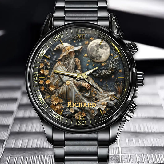 Arcane Wizard Personalized Watch - Your Name in the World of Magic