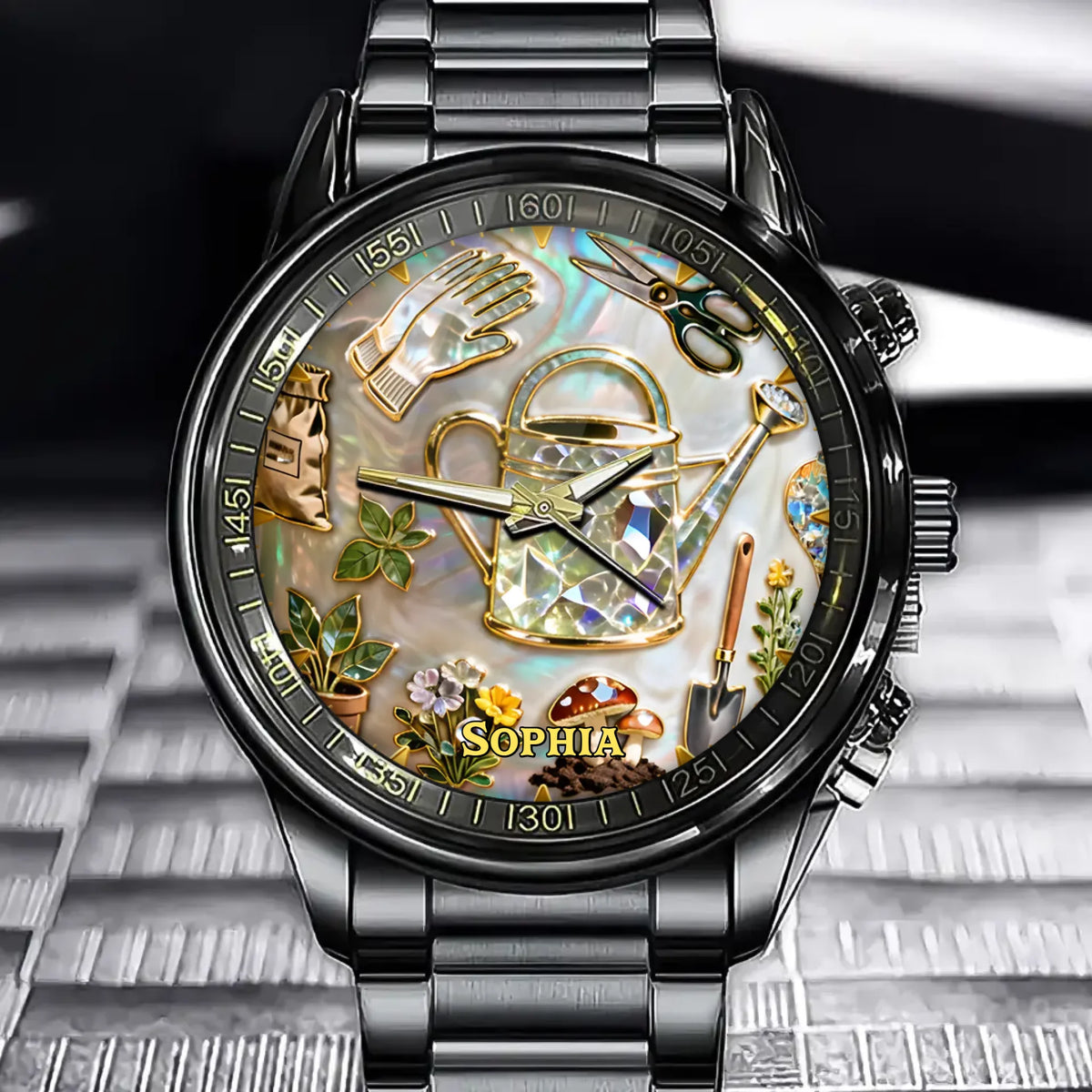 Personalized Gardening Watch - A Gift For Gardening Enthusiasts With A Customizable Name