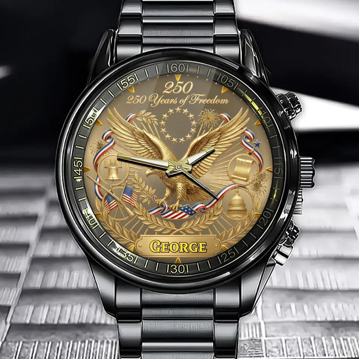 Personalized "Legacy Of Liberty" Watch–Honoring 250 Years Of American Freedo