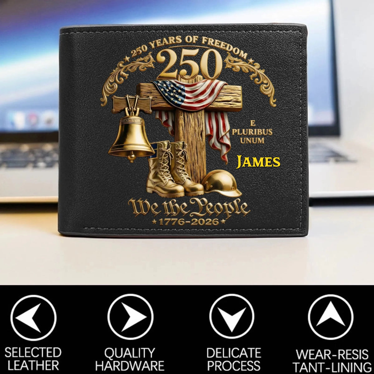 Personalized Veteran World Tour Wallet Perfect Gift_yythkg