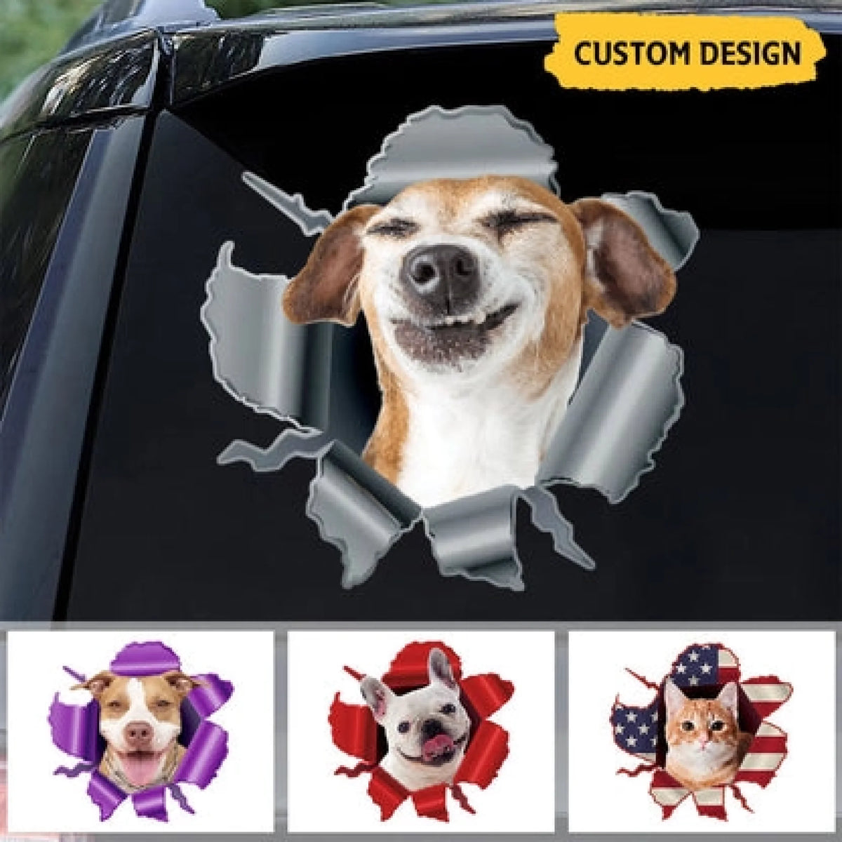 Personalized Peeking Pets Sticker- Gift For Pet Lov (2)