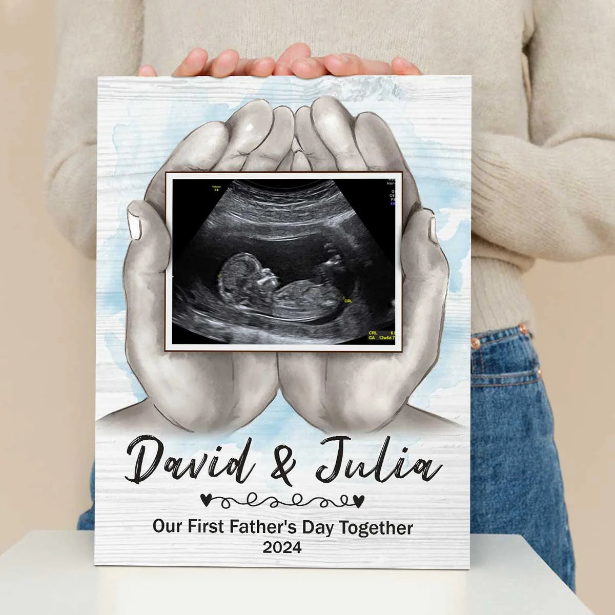 Expecting Fathers Day Gift, New Dad Gift For Daddy From Baby Canvas Art, First Father’s Day Canvas, 1st Fathers Day Gift From Wife 2026
