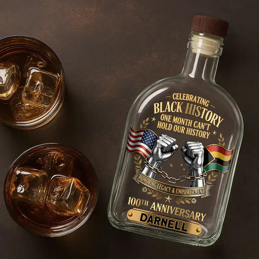 Custom Whiskey Decanter - Personalized Empowerment & Freedom Celebration Gift