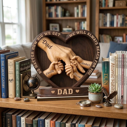 Custom Wooden Plaque - Personalized Family Gifts From Kids - No Matter How Big I Get