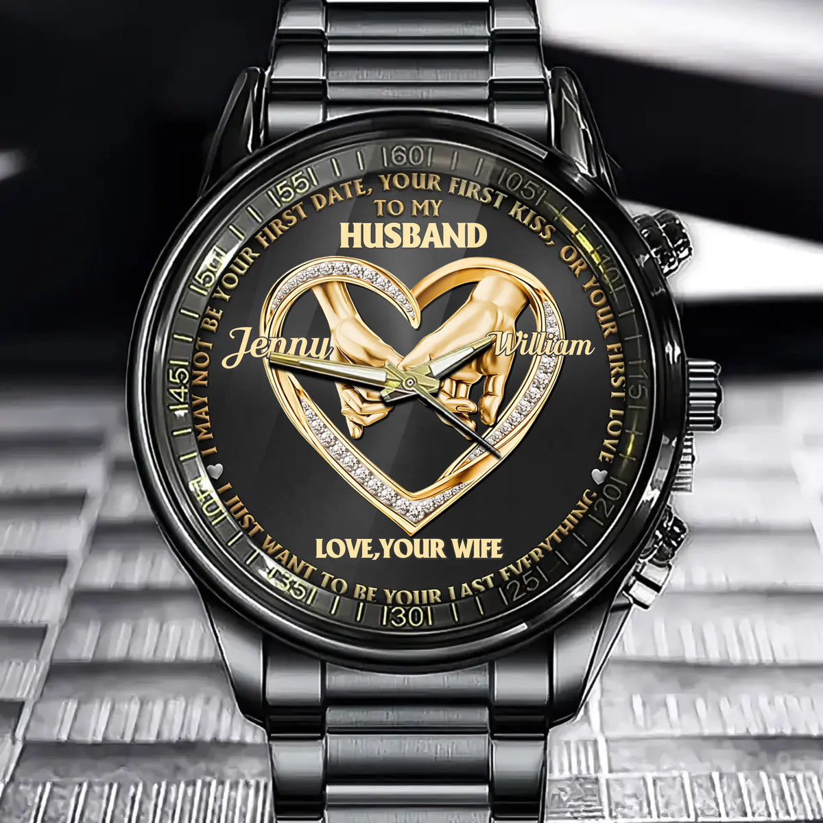 Custom Couple Watch - Forever Starts With You