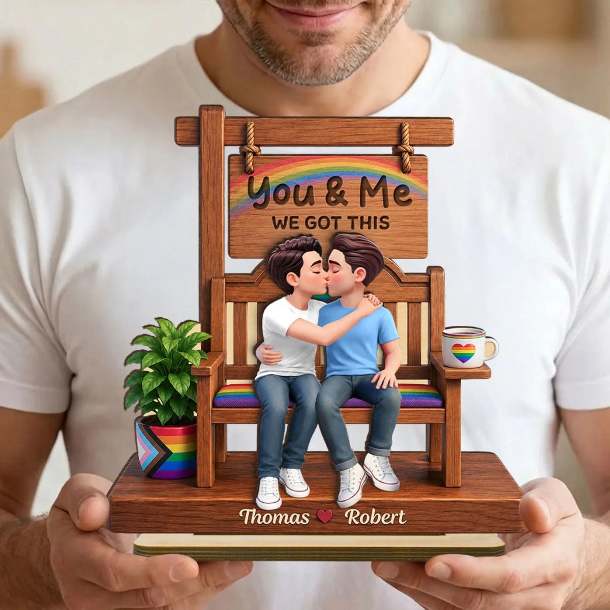 Pride Couple LGBTQ Romantic Love - Personalized 2-L (5)