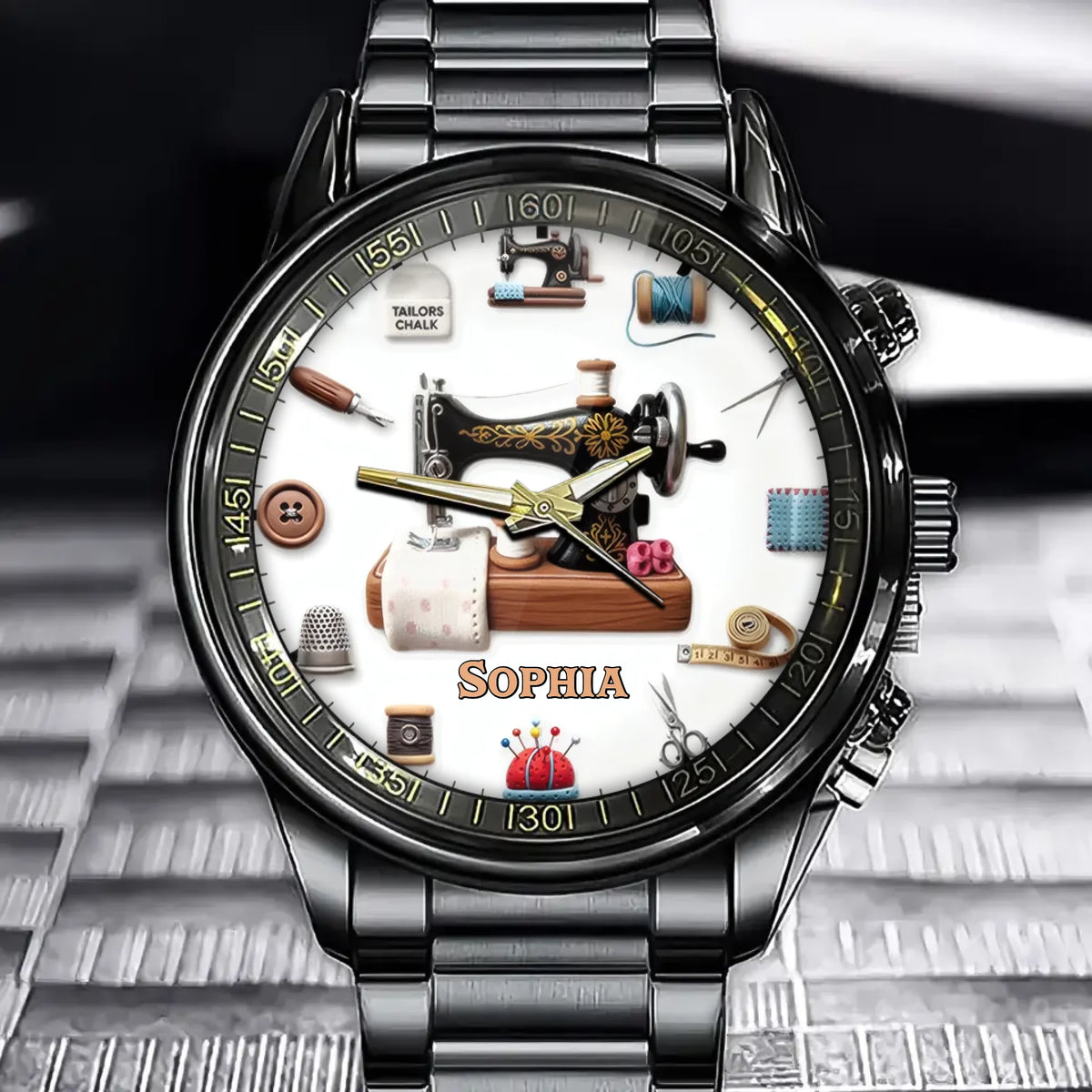 Custom Tailored for You Watch - Personalized Gift For Sewists, Quilters & Seamstresses
