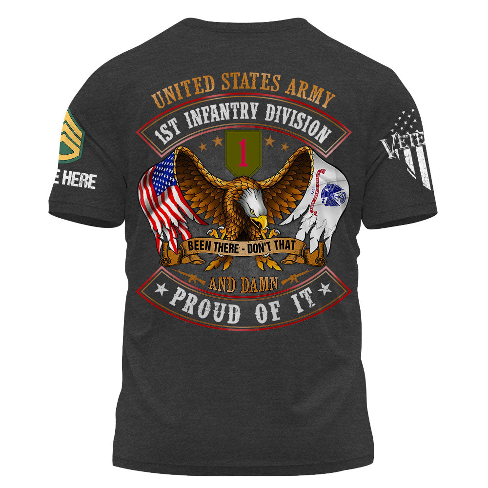 US-Veteranen-T-Shirt, „Been There Done That And Damn Proud Of It“, personalisiertes Geschenk für Veteranen
