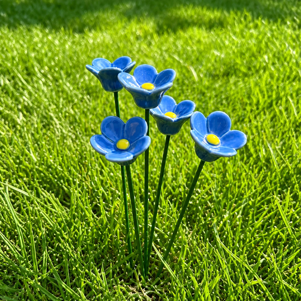 Garden Bee Water Cups - Flower-Shaped Bee & Butterfly Watering Stations For Outdoor Garden Decor