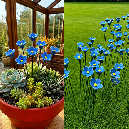 Garden Bee Water Cups - Flower-Shaped Bee & Butterfly Watering Stations For Outdoor Garden Decor