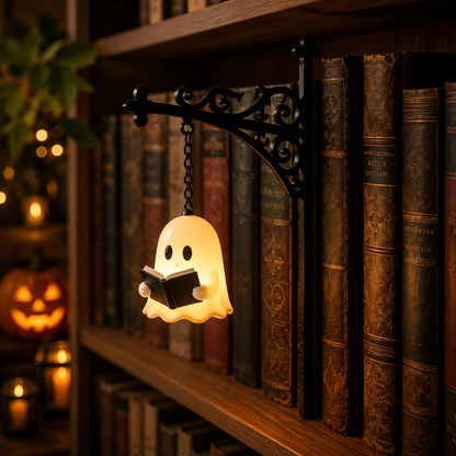 Halloween Bookshelf Hook Light – Spooky Cute LED Shelf Decor For Book Lovers